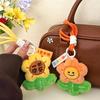 Cute Plush Sunflower Pendant Keychain Creative Yellow Flower Keychain Bag Accessories Charm Student Graduation Gift