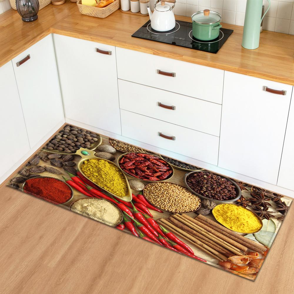 Home Bedroom Living Room Long Carpet Entrance Bathroom Non-slip Floor Mat Modern Kitchen Carpet