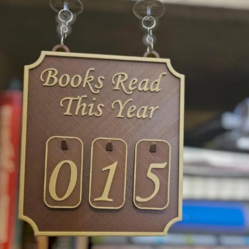 Hanging Bookshelf Decoration New Year Countdown Decoration Ornament +Suction Cup Hanging Chain
