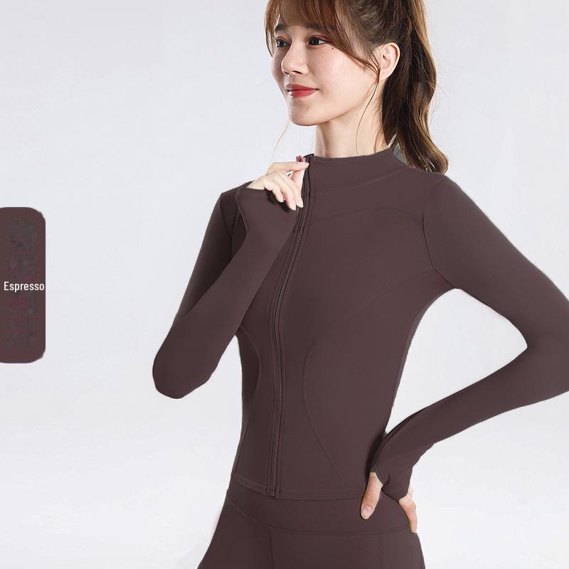 Women's Stand Collar Quick-Dry Sports Jacket - Spring/Autumn Fitness & Casual Running/Yoga Wear