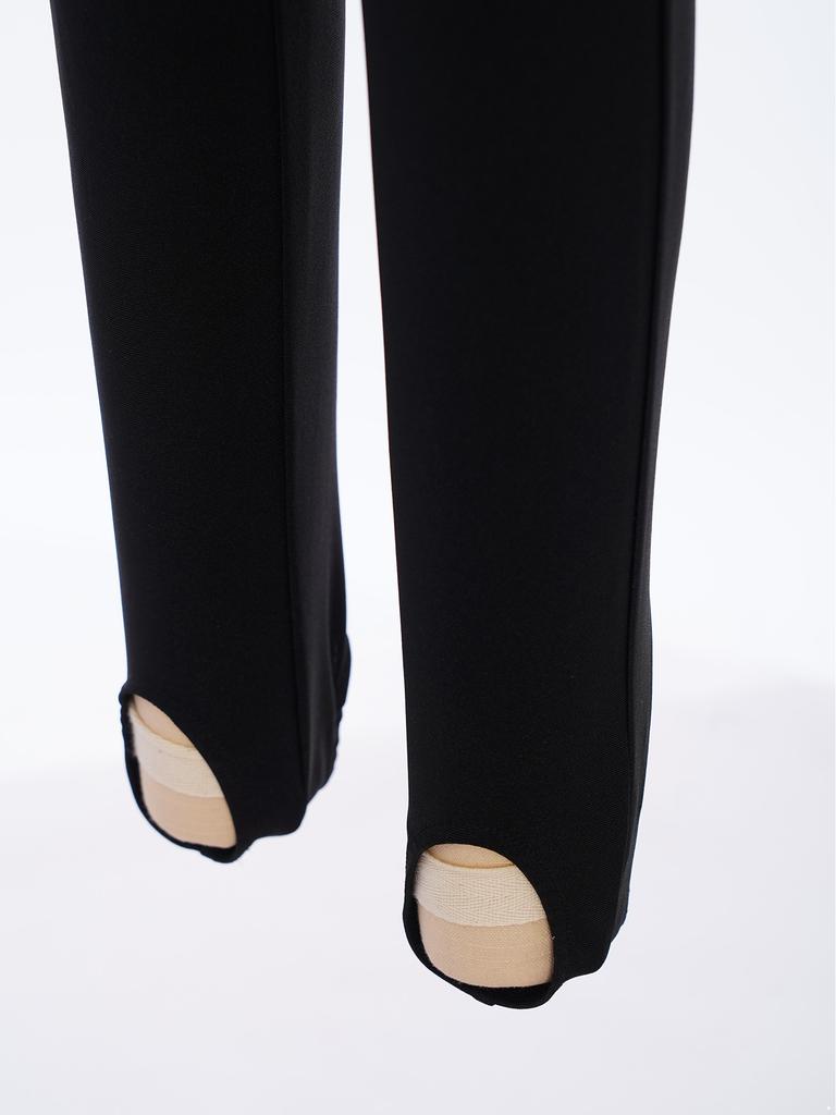 Dívčí síťovaný dlouhý rukáv Klíčová dírka vzadu Lesklé kamínky Barevný blok Taneční overal Gymnastický kostým pro vystoupení