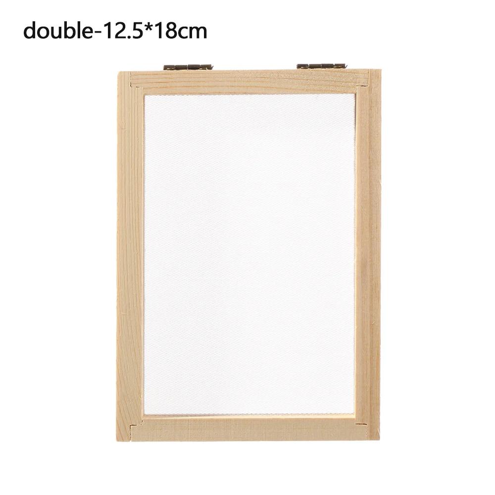Multi-size Natural Paper Making Mould Frame DIY Papermaking Wooden Mesh Mold Learning Paper Making Screen Wood Handcrafts Tool