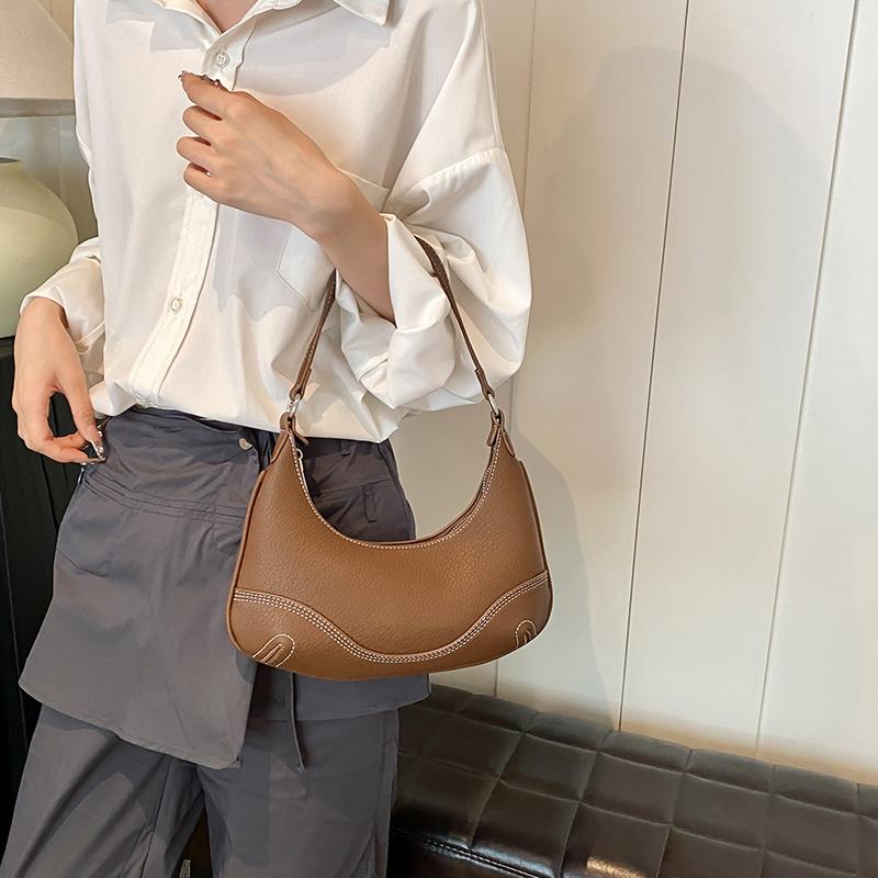 

Женская сумка подмышкой из искусственной кожи, женская сумка, повседневная, ретро, однотонная, модная