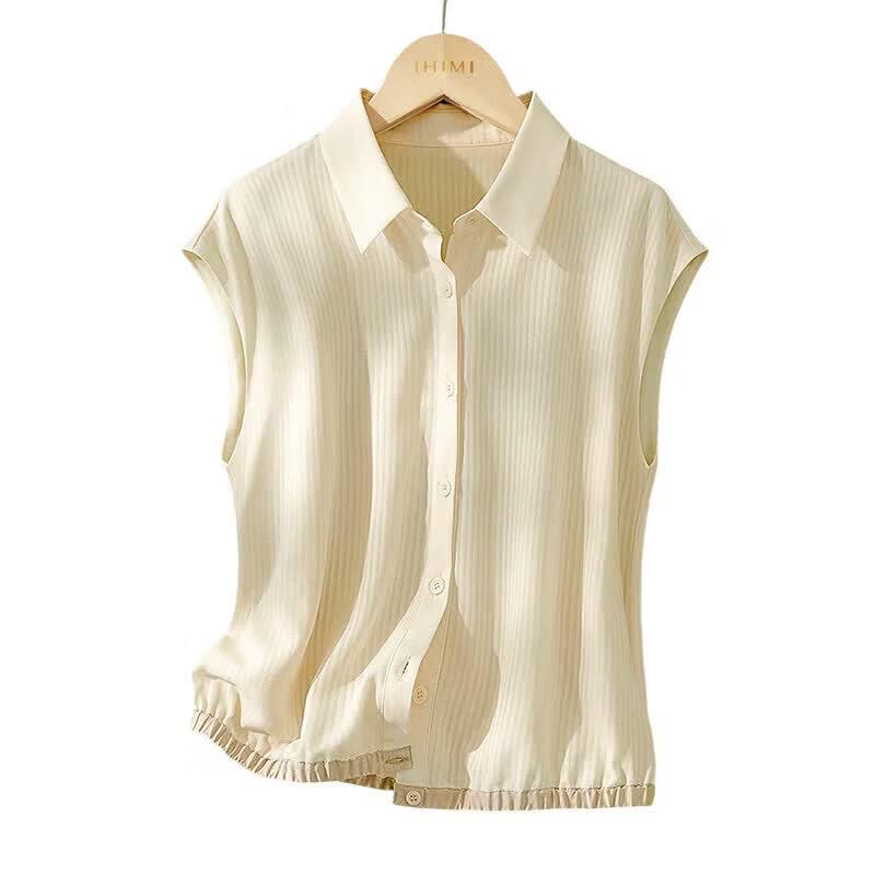 IHIMI French Style Sleeveless Polo Shirt 2XL