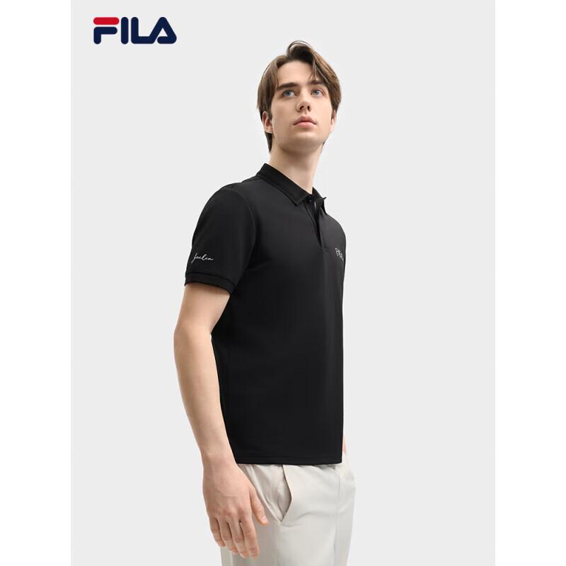 Мужская вязаная футболка-поло с коротким рукавом FILA M