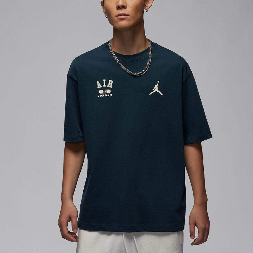 Jordan FW24 Fashion Comfortable Breathable Casual Sports Short Sleeve T-Shirt Men Tops Black HQ1575478