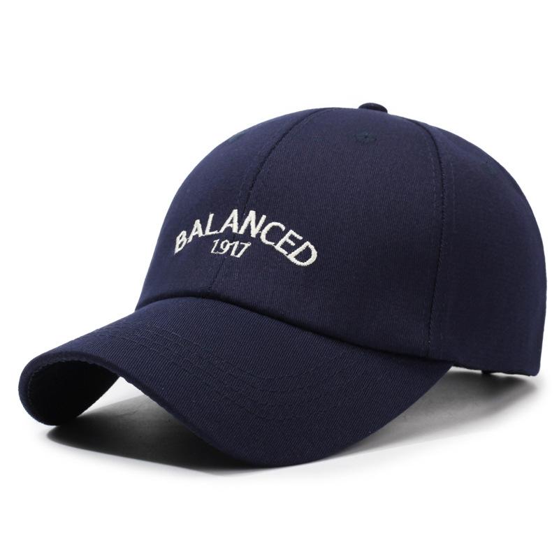 Balanced Letter Embroidery Baseball Cap Sun Protection Breathable Hat Peaked