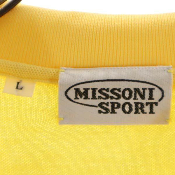 Missoni Long sleeve Polo shirt L yellow Kanoko fabric Men's Used