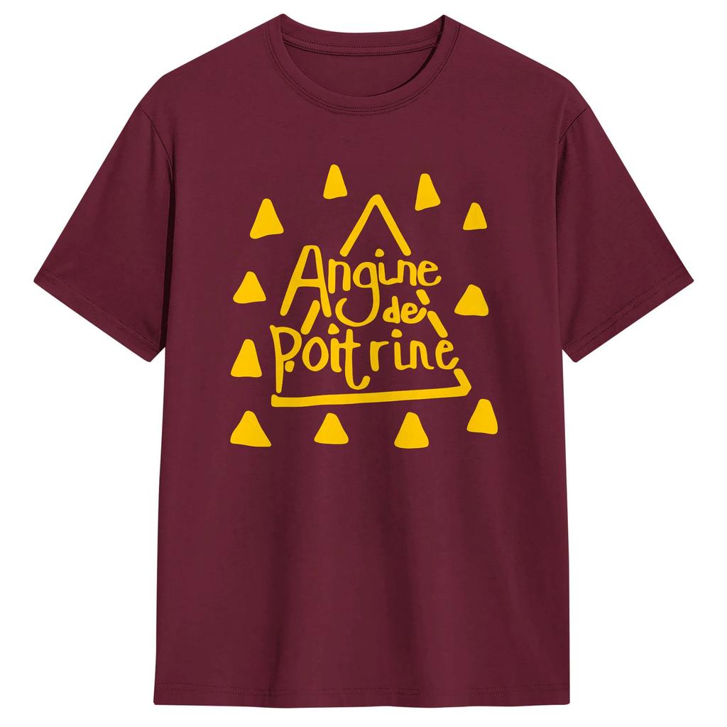 Angine De Poitrine Music T Shirt Summer Cotton T Shirts For Male Casual Tshirt Shortsleeved Streetwear Top Tees