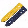 New Luxury Blue Red Black Yellow Silicone Rubber Watchband 22mm Smooth Hole Strap Fit For Breit-ling Avenger Superocean Watch