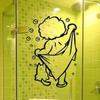 Shower Person Fun Wall Decal Bathroom Wall Decal Window Vinyl Waterproof Removable Fine Carved Home Decor Home for Children