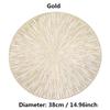 Round Firework Shape PVC Placemat Hollow Table Mats Coaster Pads Heat-Resistant Wipeable Waterproof Anti-Slip Pad Home Decor