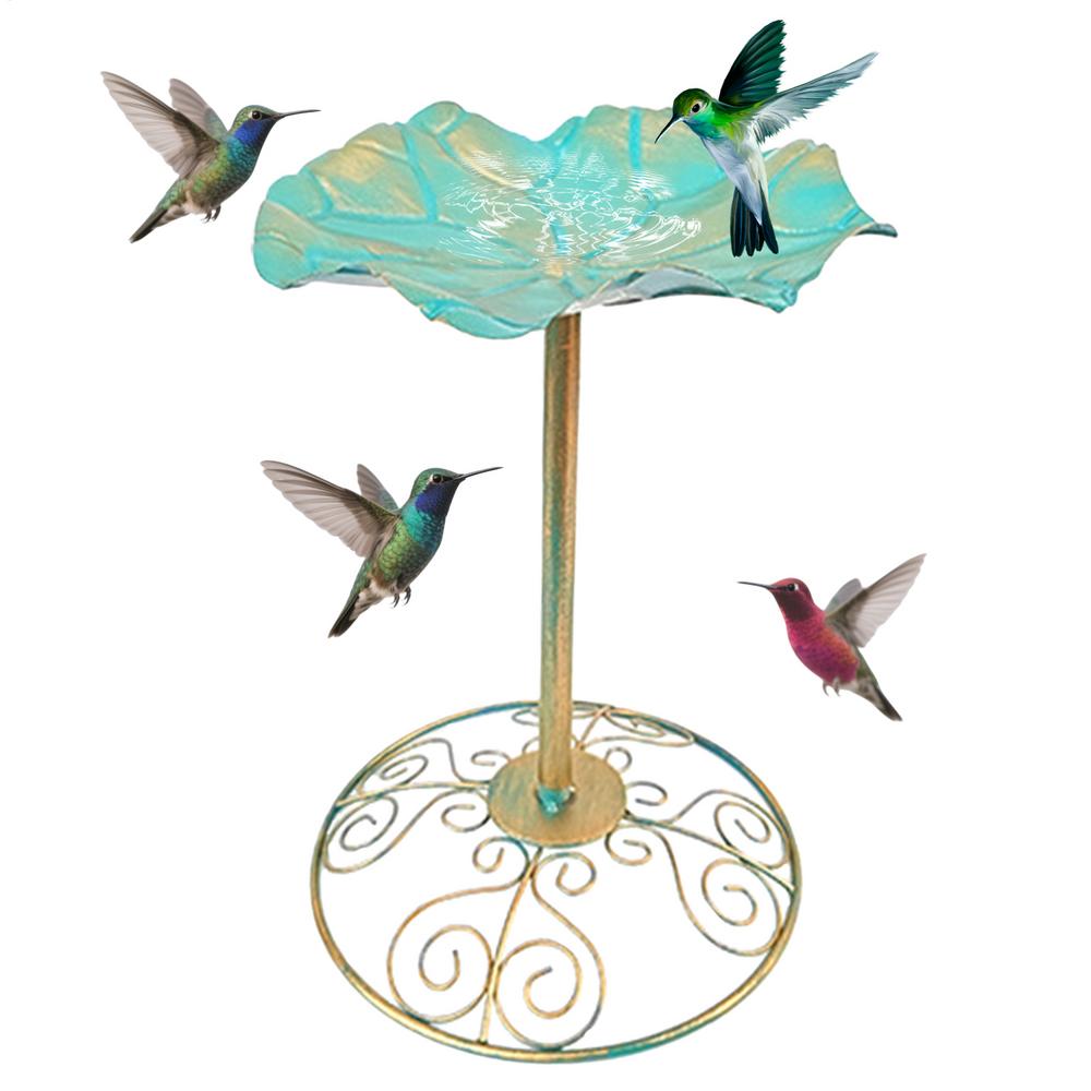 

Outdoor Bird Bath Vintage Birdbaths For Outdoors Rustproof Water Feeder Planter Yard Statue Decorations For Fence Yard Porch