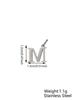 Small Luxury Initial Charm Pendant Set, DIY Letter Necklace Making Supplies, Fashionable Jewelry Parts