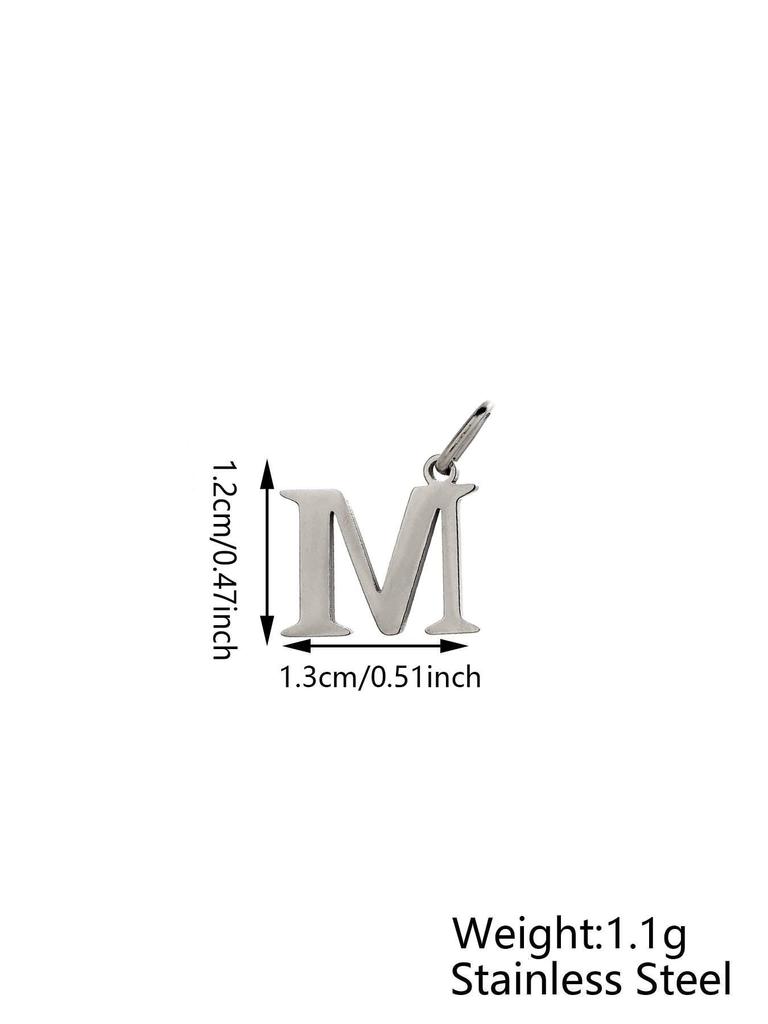 Small Luxury Initial Charm Pendant Set, DIY Letter Necklace Making Supplies, Fashionable Jewelry Parts