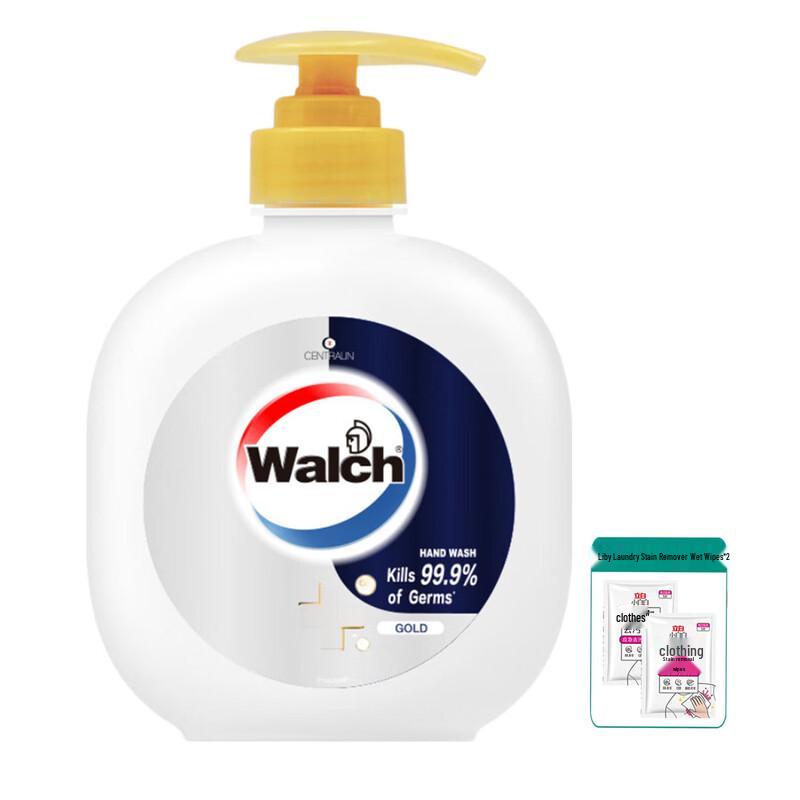 

Walch Classic Gold Antibacterial Hand Sanitizer 400ml with Liby Wipes
