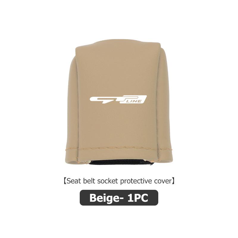 For KIA Universal Car Logo Seat Belt Buckle Protect Cover Anti Scratch Accessories Cerato Proceed Venga Stonic Picanto Sorento zqdtx40 vngk1