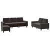 VidaXL 3-Piece Sofa Set, Seats with Cushions, Sofas with Armrests and Backrest, Furniture with Footrest Living Room, 3201910