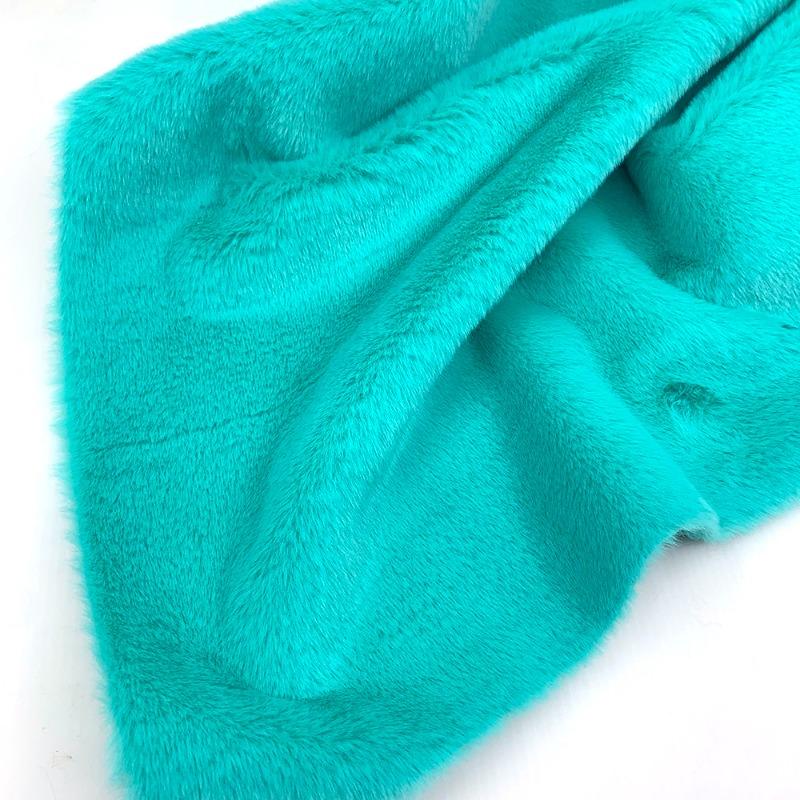 10mm Thickened Imitate Rabbit Fur Plush Fabric Thickened Polyester Artificial Wool Doll Cotton Doll Material Decorative Fabric