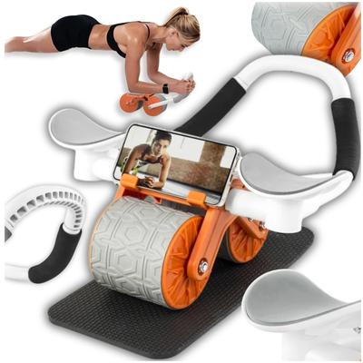 Abs Roller Trainer For Abdominal Muscles Pilates Fitness Exercise Wheel Mat