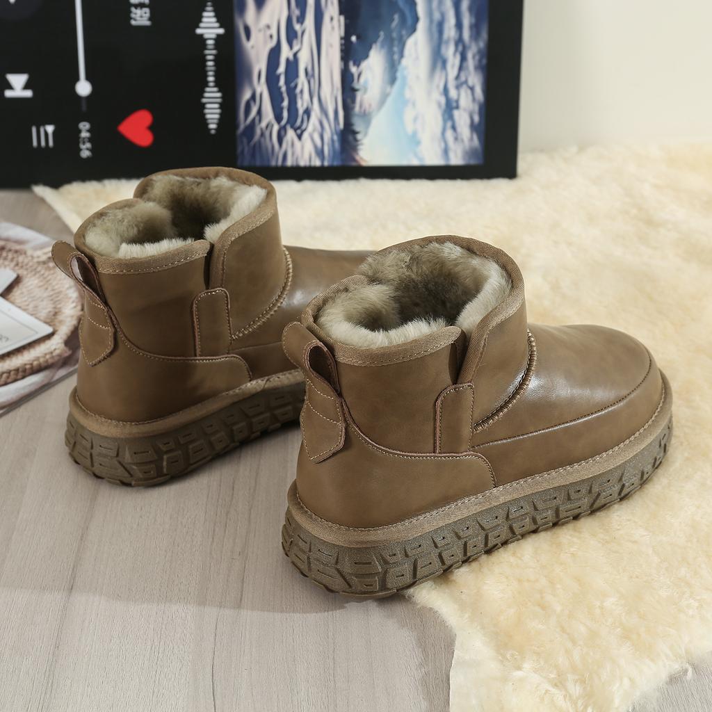 Men Warm Lined Martin Boots High Top Shoes Fashion Style Winter Walking and Commuting Casual Outdoor Travel Sizes 39-45