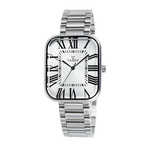 

[TANDY] TANDY Classic Couple Metal Wristwatch Men s White T-3923 FREE