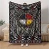 1pc Native American Dreamcatcher Design Blanket Home Decorative Throw for Couch, Sofa, Bed .W036