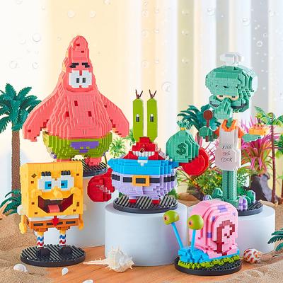 Balody SpongeBob Μικρά Τουβλάκια Τετραγωνοπάτης Πατρίκ Αστέρας Κραμπς Γκάρι Καλαμάρι Πλοκάμια Μοντέλο Μίνι Τουβλάκι Φιγούρες Παιχνίδια