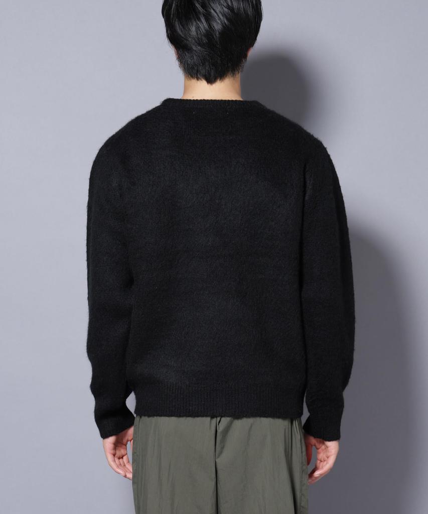 Nano Universe Pullover Size S Bordeaux Men's Mohair-Like Knit, (103), (672-5222219)