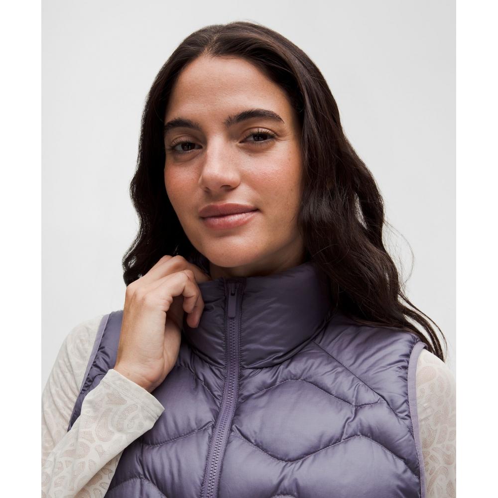 Lululemon Women S Featherweight 900 Down Fill Quilted veSt Grape miSt