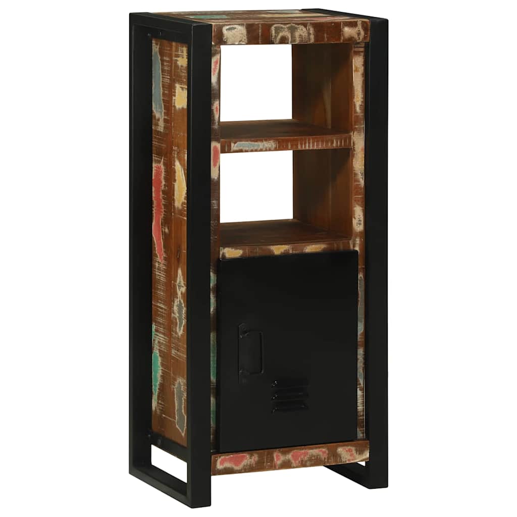Bathroom Furniture Set with Shelf 4 pcs Multicolored Solid Reclaimed Wood