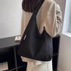 Casual Corduroy Shoulder Bag for Women Large Capacity Shopping Tote Autumn Winter Top-handle Bag Student Big Handbags