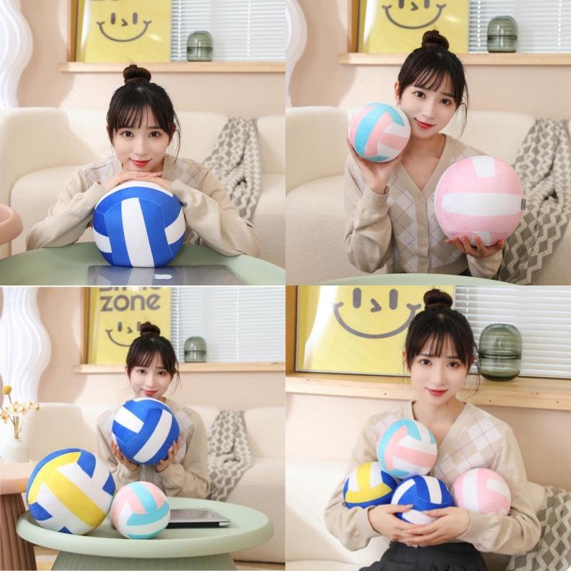 Simulation Printed Volleyball Plush Toy Children Stuffed Pillow Gift Decoration