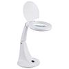 OHM Electric L-ZOOM LED Stand Light with Magnifying Glass, DS-L30B-W, 08-0871