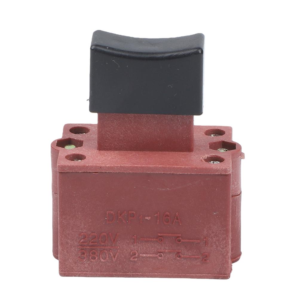 Electric 10A Switch for 355 Profile Machine and For 400 Steel Cutter Replacement Part 36x23 5mm with Safety Lock White Color