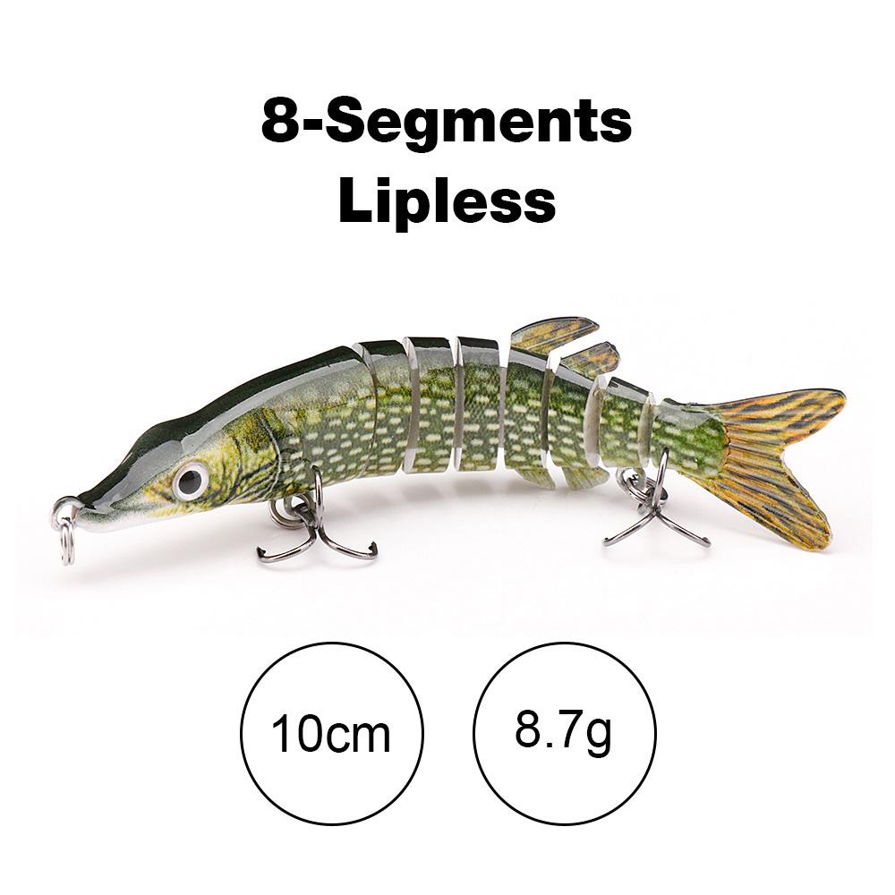 10cm/12.5cm Pike Wobblers for Fishing Artificial Bait Hard Multi Jointed Swimbait Crankbait Lifelike Fishing Lure Tackle