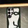 3D Snake Design Hollow Phone Cover For Samsung S25 Ultra S24 S23 FE S22 A56 A36 A16 A06 A55 A26 A15 Plating Shockproof Soft Silicone Bumper Case