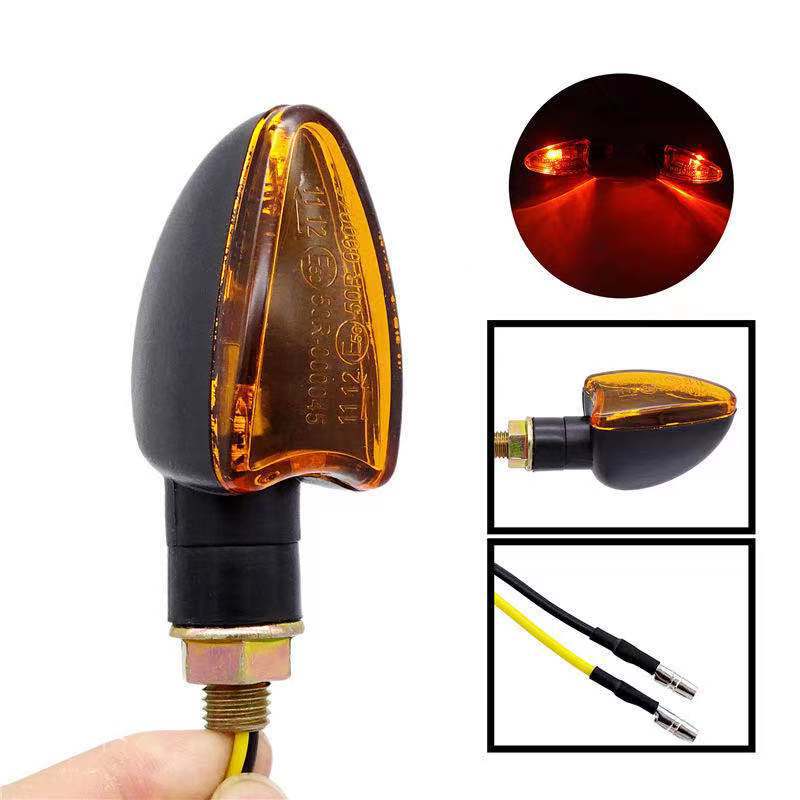 Universal Motorcycle Halogen Turn Signal Light Motorcycle Blinker Lights 12V 10mm Turn Signal Lamp For Honda For YAMAHA