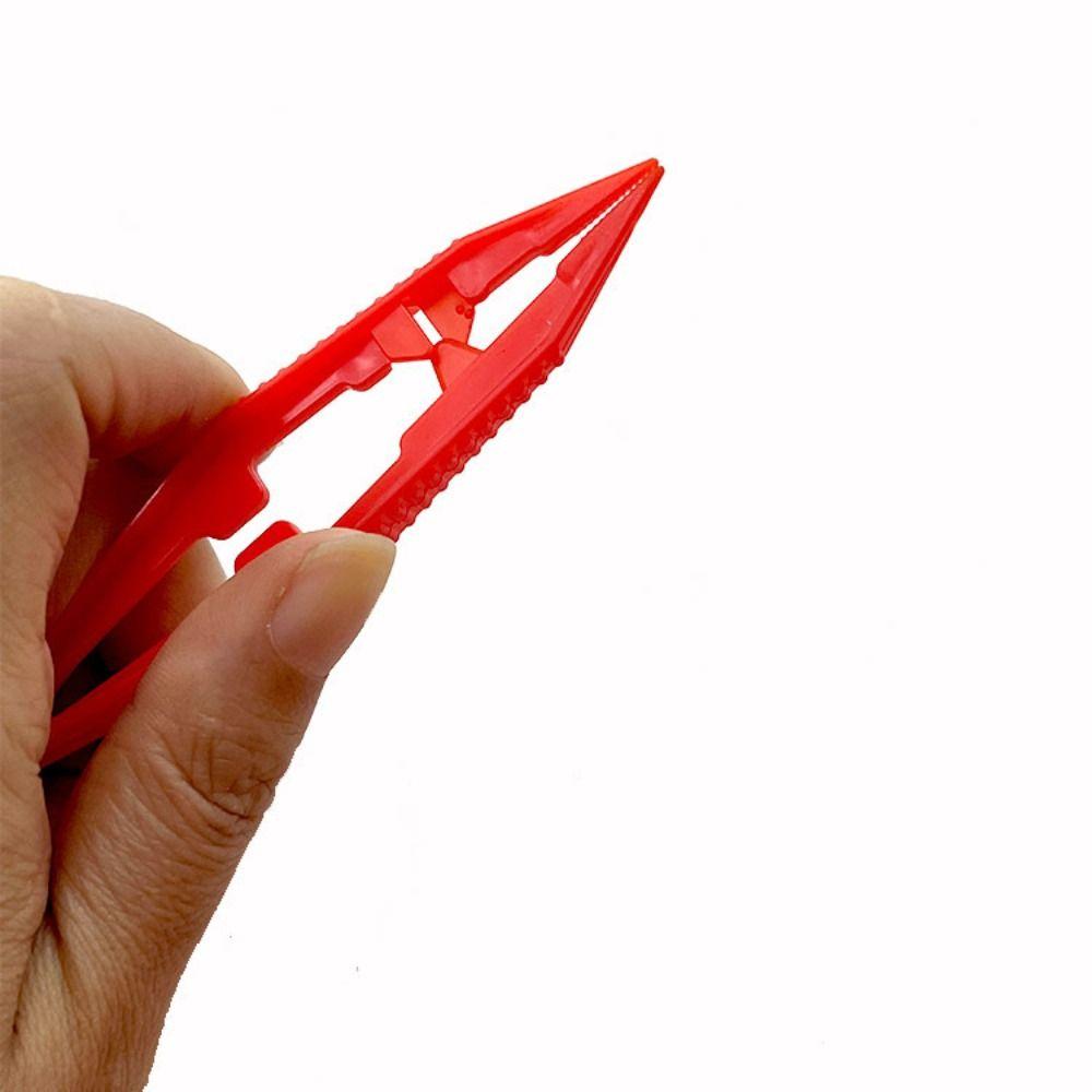 

High Quality Durable Tweezers Plastic DIY Tool Eyelash Tweezer Model Building Kits Plastic Beads Tweezer Home beige