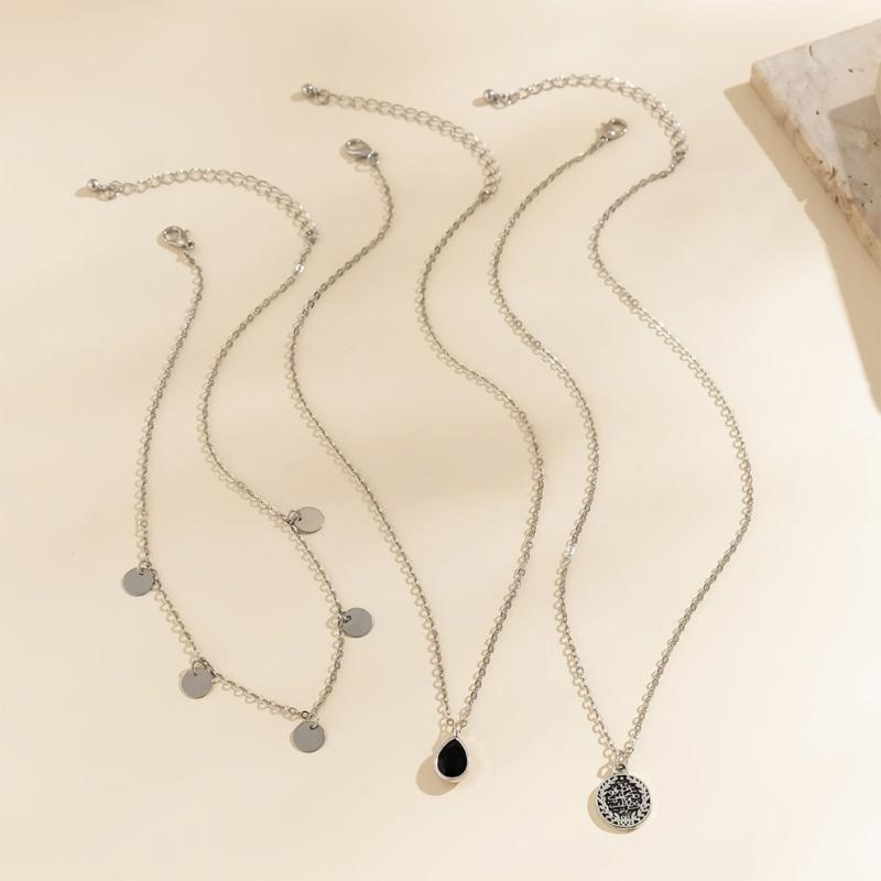 Chic Multi Layer Necklace Featuring High Quality Metal Sequins And Imitation Pearls Ideal For Trendy Occasions