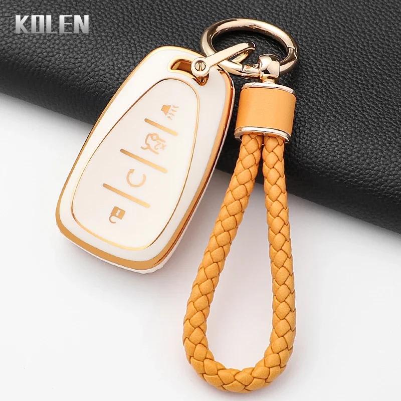 Fashion Tpu Car Key Case Cover For Chevrolet Malibu Blazer Traverse Seeker Onix Equino Volt Bolt Trax Orlando Cruze Spark Sonic