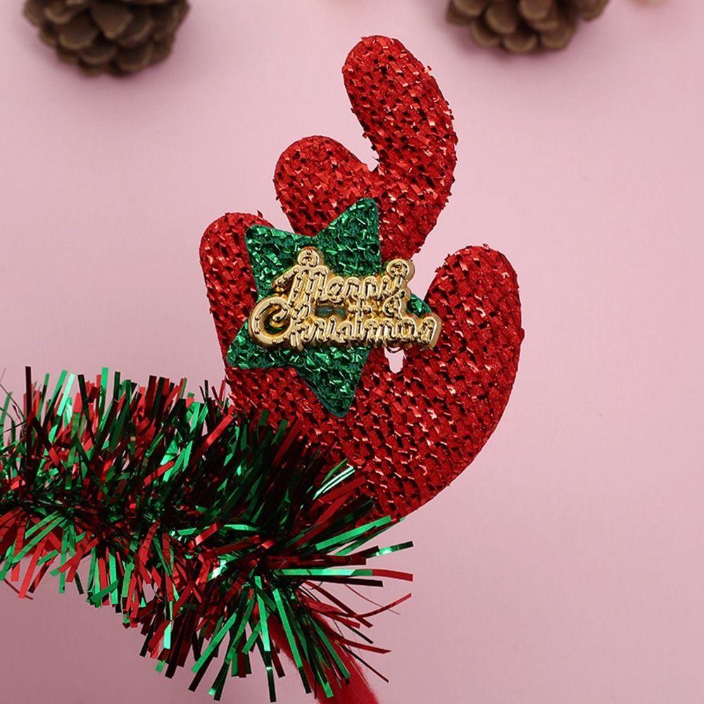 Dress Up Elk Hair Band Christmas Decoration Antlers Headband Female Hair Hoop Christmas Headband