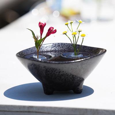 Floating Floral Arrangement Holder Clear Floating Flower Bowl Stem Holder Floating Mini Vase for Bowls Fish Tanks Dining Table Centerpiece