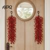 Realistic Plastic Berry Hanging Artificial Red Swag Branch Christmas Rustic Style Wall Wedding Background Floral Decor Hangings Seasonal Waterfall