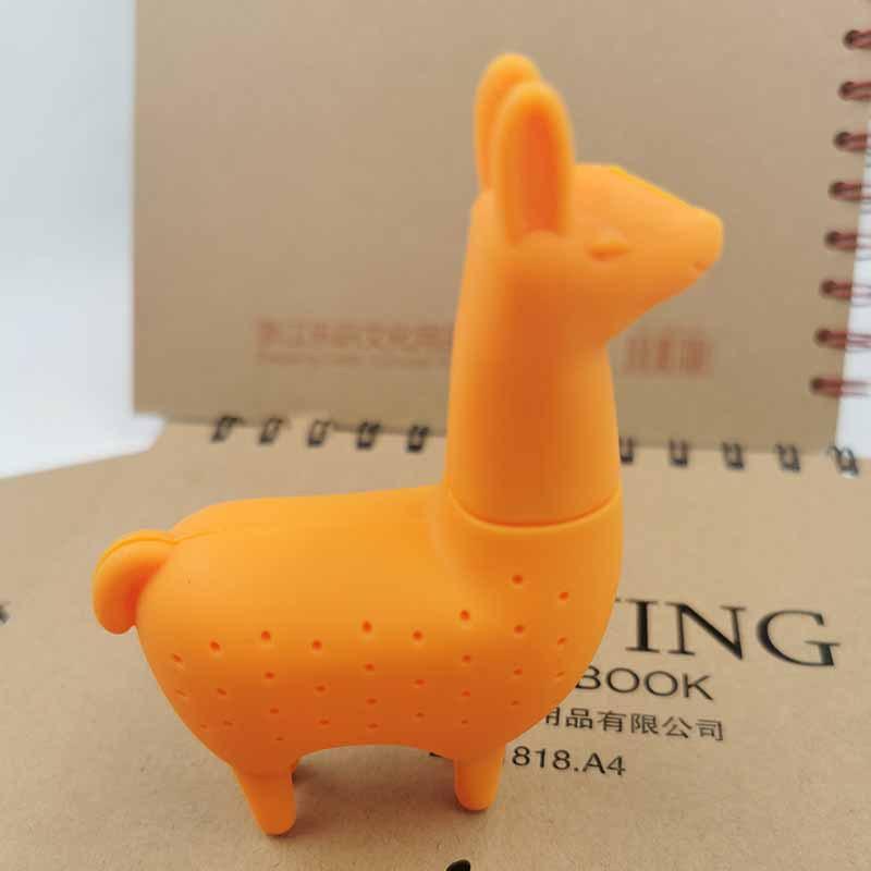 Purrtea Alpaca Tea Maker, Alpaca Tea Leak, Llama Tea Filter, Silicone Tea Maker, Tea Leak Simple Design Concept and Creative жёлтый