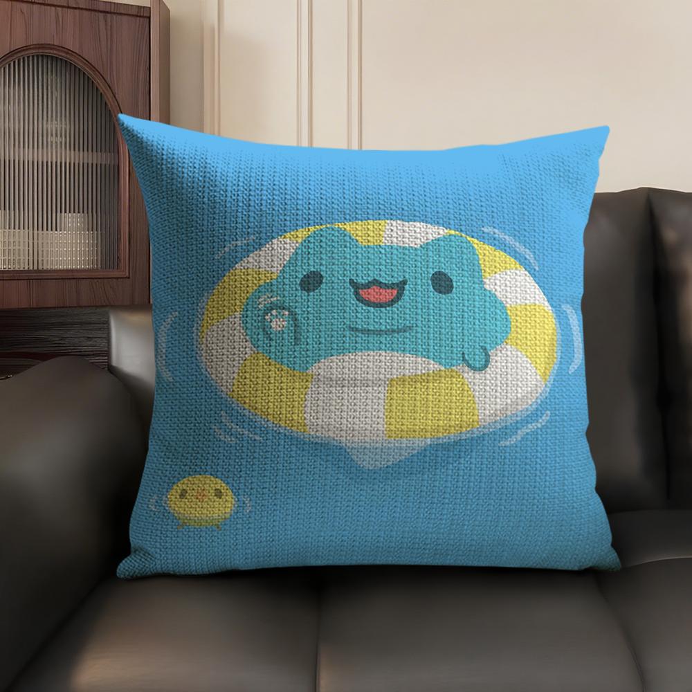 

Cartoon Anime BBugcat Capoo Pillow Case DoubleSided Printing Short Plush Sofa Cushion Cover Bedroom Bedside Pillow 30X30cm