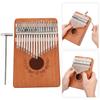 Kalimba Thumb Piano Mahogany Small Portable 17 Key for Beginner Music Instrument LTK17S(Natural )
