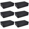 GTIWUNG Carcasă Cutie Proiecte Electrice din Plastic ABS Cutie de Joncțiune Cutie de Conexiuni Cutie ABS Impermeabilă Negru 100 x 60 x 25mm Pachet de 6