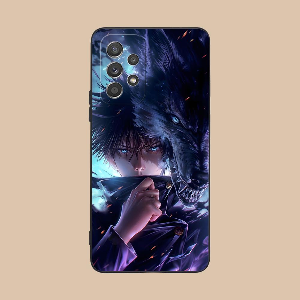 

Чехол для мобильного телефона Jujutsu Kaisen Мегуми для Samsung Galaxy M55 54 42 35 34 33 32 23 22 15 14 13 12 F55 5G Цветной Чехол Cover Galaxy M55