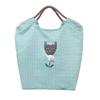 Kusguru Japan Parlor Suzurando Satin Print Paracord Bag, Women's, 258058, Blue
